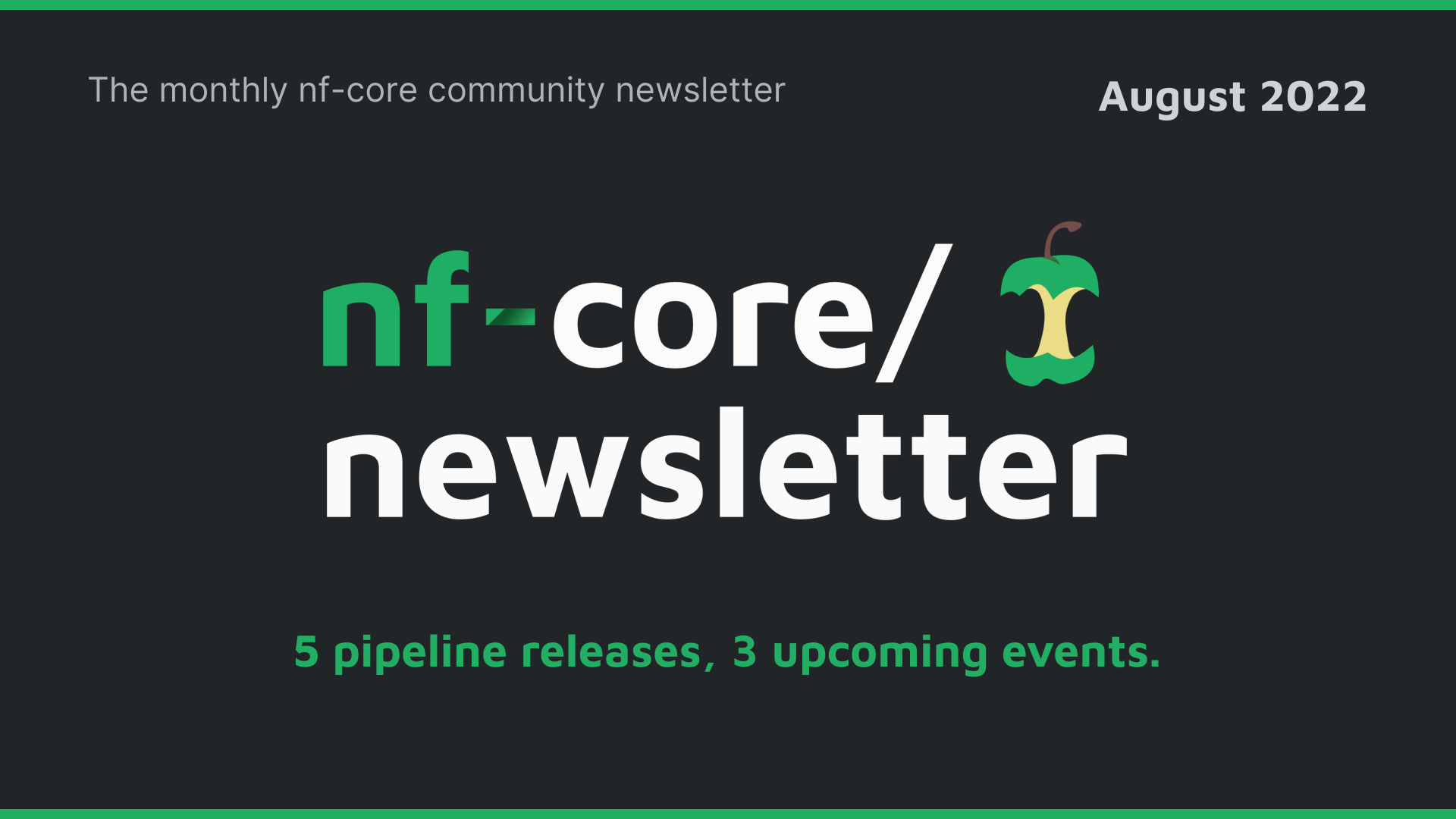 nf-core newsletter — August 2022