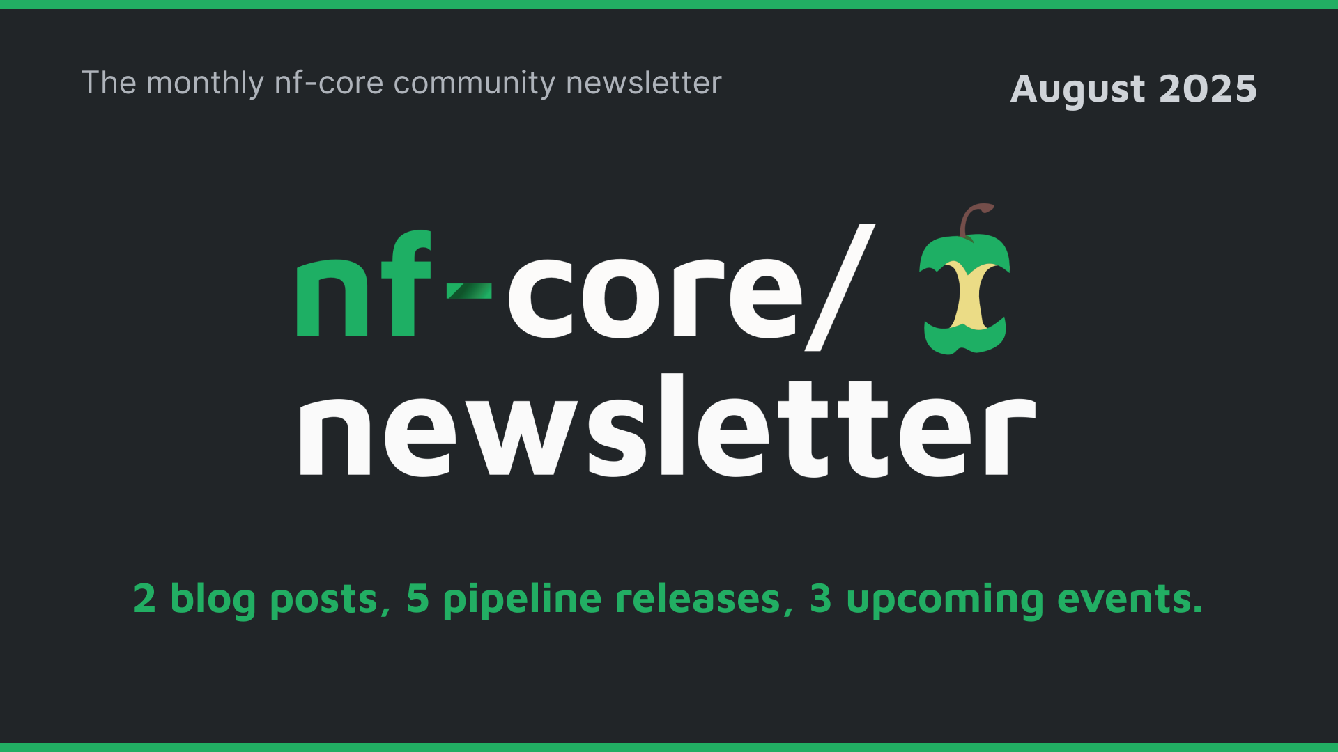 nf-core newsletter — August 2025